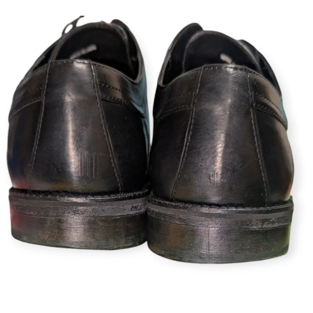 Cole Haan City Black Cap Toe Lace-Up Dress Oxfords shoes Men's US 8.5 M Wedding
